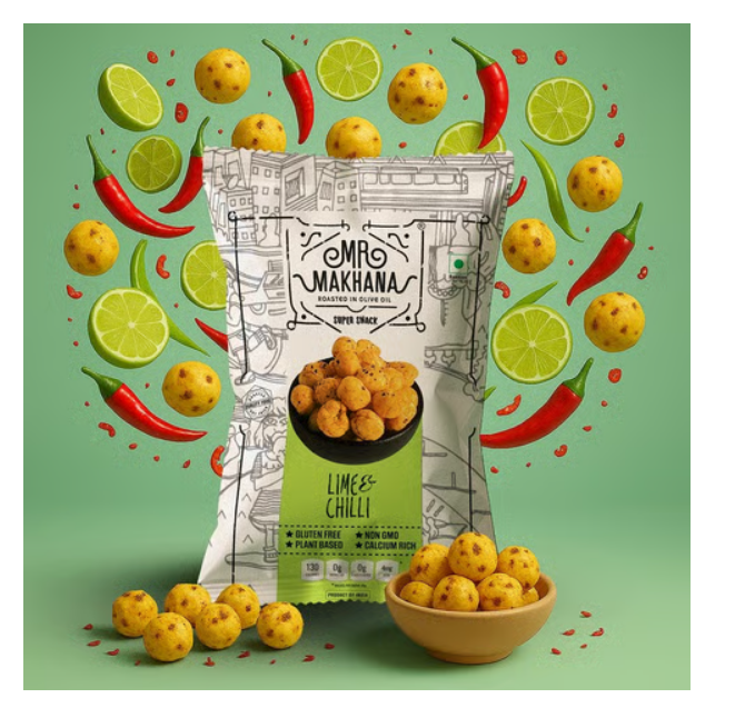 Mr. Makhana Lime & Chilli Flavoured Makhana