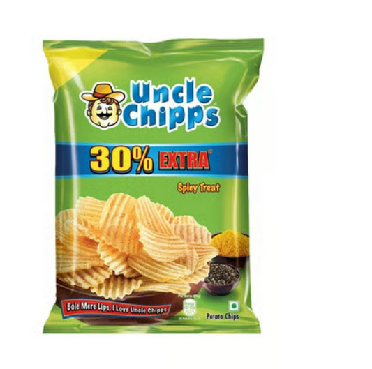 Uncle Chipps Spicy Treat Flavour Potato Chips