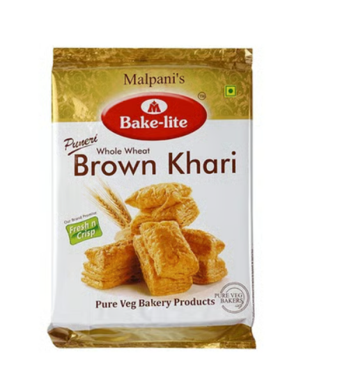 Malpani's Bake-lite Brown Khari (Whole Wheat)
