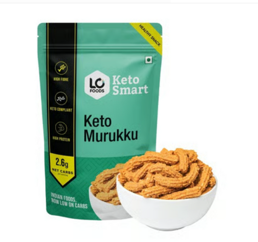 Lo! Foods Keto Murukku Chakli - Healthy Snacks Diet Namkeen