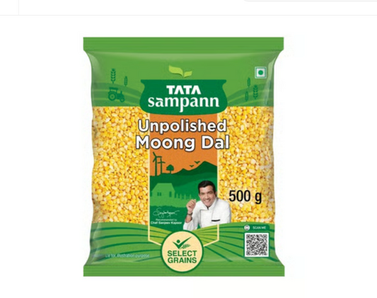 Tata Sampann Unpolished Yellow Moong Dal (Dhuli) Split